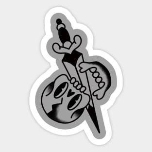 Skull and dagger Sticker